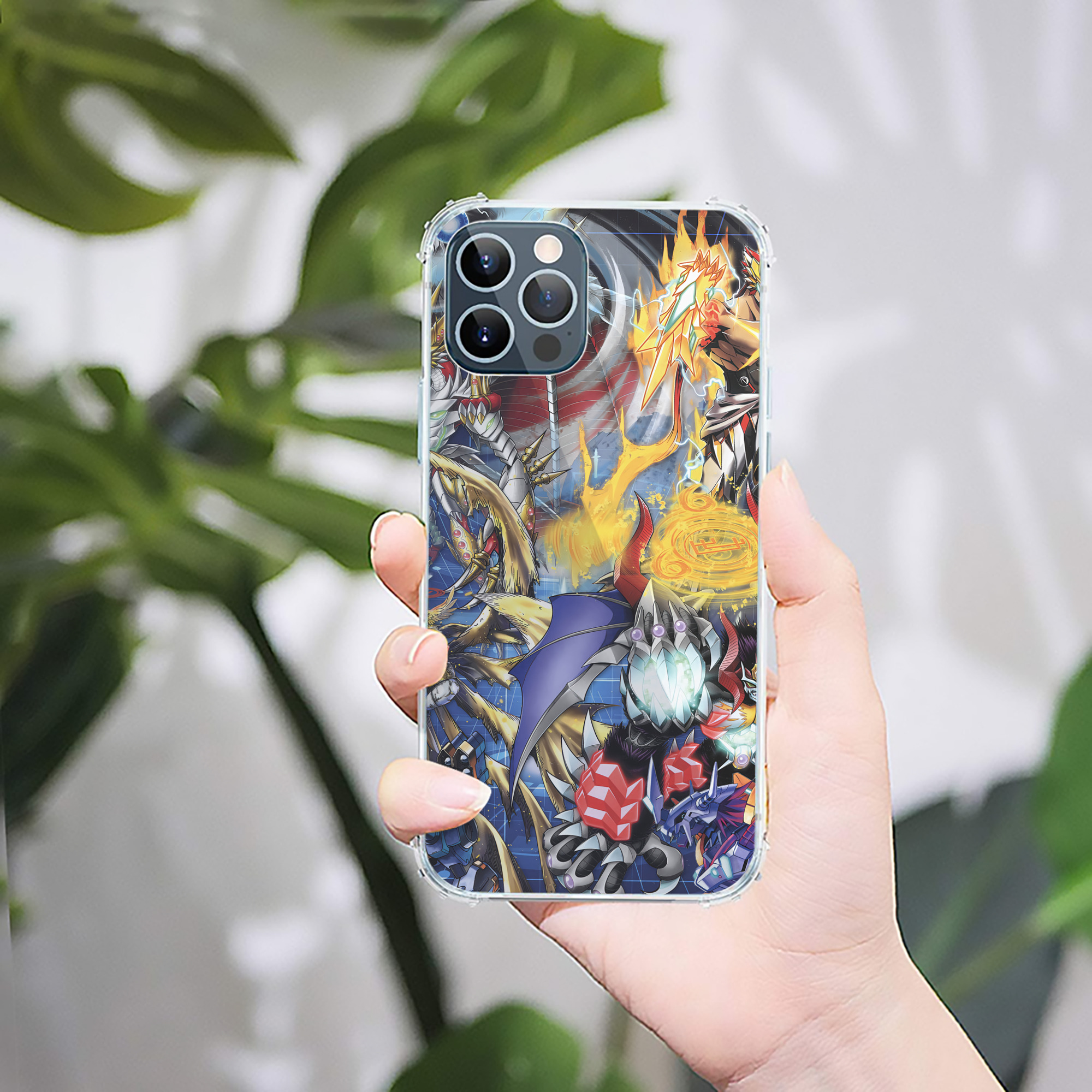 （画像用） Digimon デジタルモンスター/デジモン 【iPhone 12シリーズ対応】透明スマホケース（クリアソフトケース）